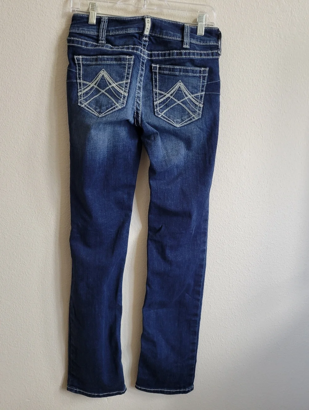 Ariat R.E.A.L. Denim Jeans Medium Wash Straight Leg Women’s 27R. Length 41" - Picture 2 of 8
